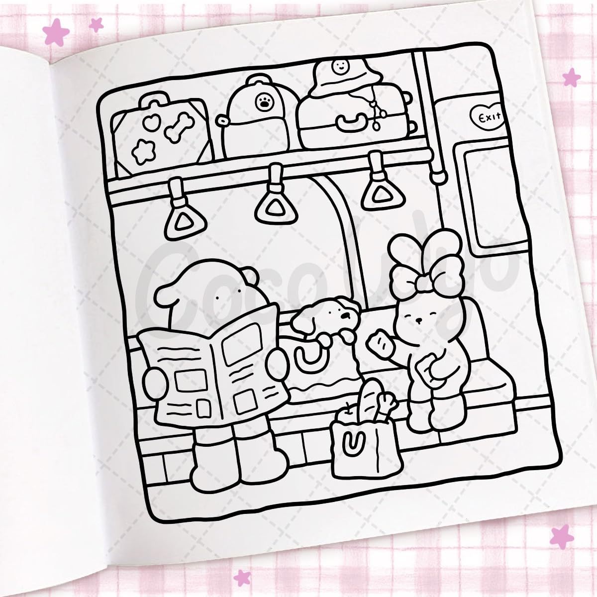 Cozy Days: Coloring Book for Adults and Kids (Cozy Spaces Coloring) (Spiral Bound)