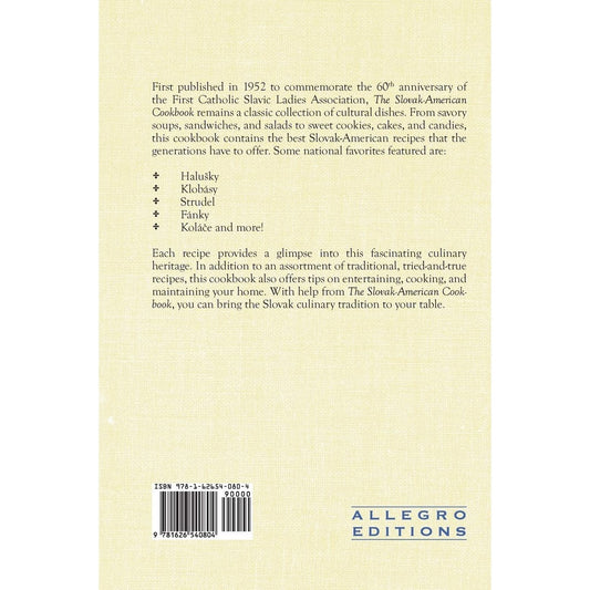 The Anniversary Slovak-American Cook Book (Reprint)