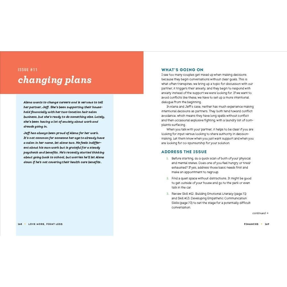 Love More, Fight Less: Communication Skills Every Couple Needs: A Relationship Workbook for Couples (Spiral Bound)