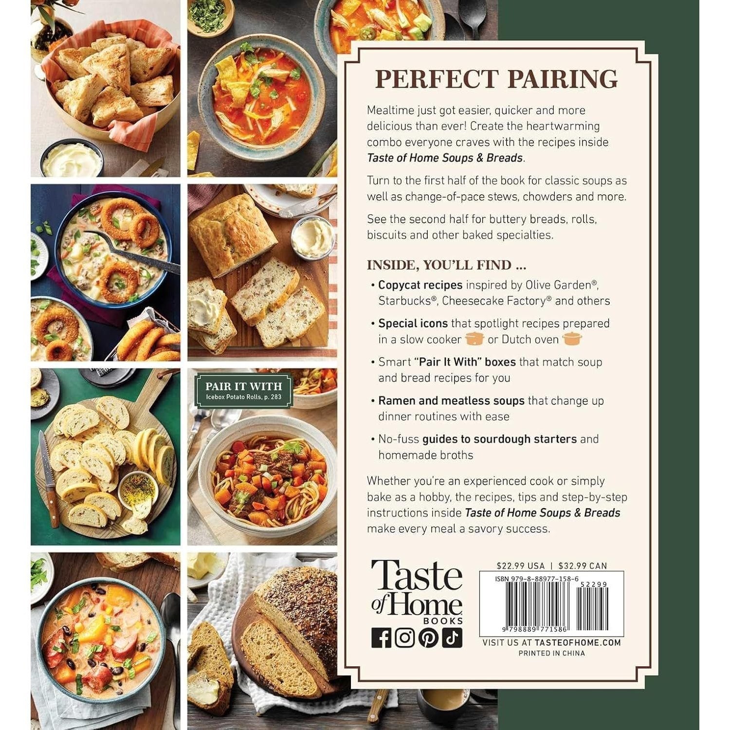 Taste of Home Soups & Breads: 200+ Comforting Recipes for Soups, Stews, Chowders, and Homemade Breads