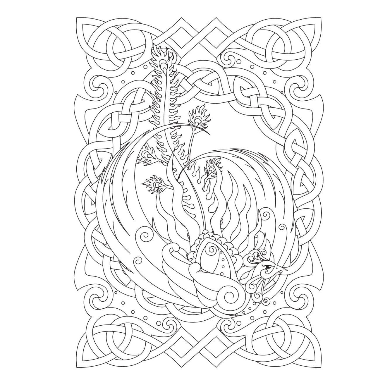 Creative Haven Celtic Fantasy Coloring Book