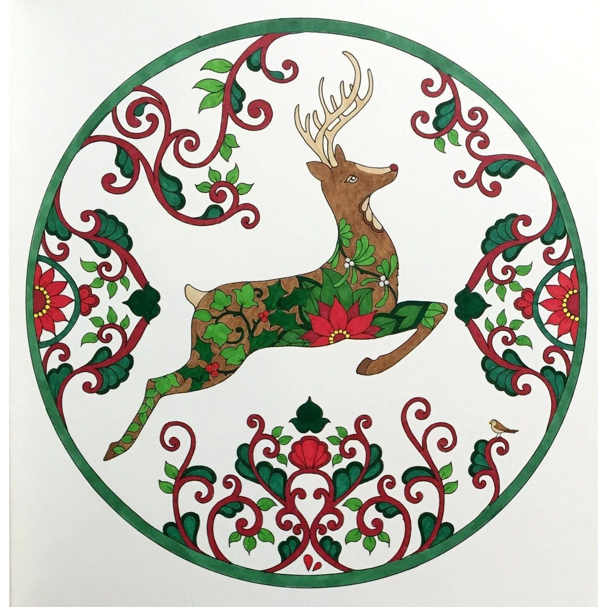 Johanna's Christmas: A Festive Coloring Book for Adults (Spiral Bound)