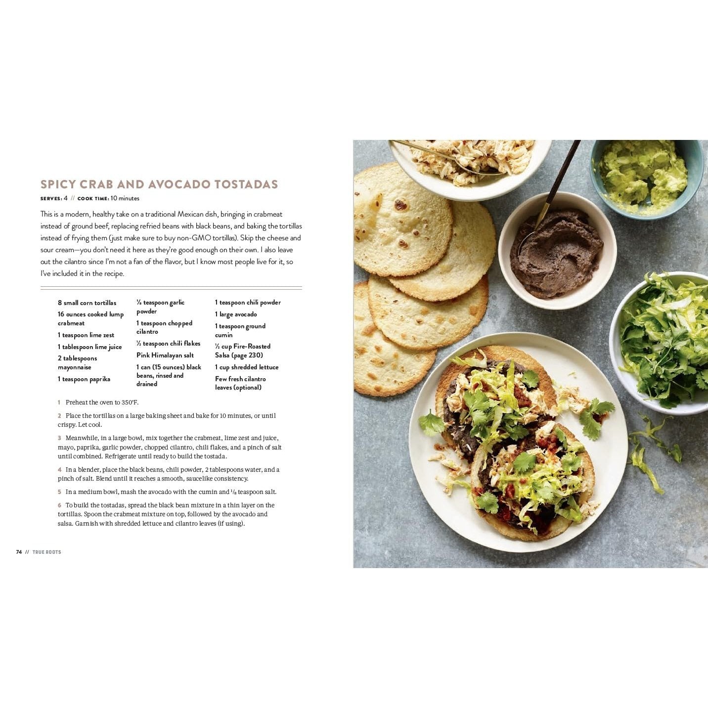 True Roots: A Mindful Kitchen with More Than 100 Recipes Free of Gluten, Dairy, and Refined Sugar: A Cookbook (Spiral Bound)