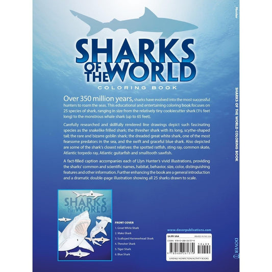 Sharks of the World Coloring Book