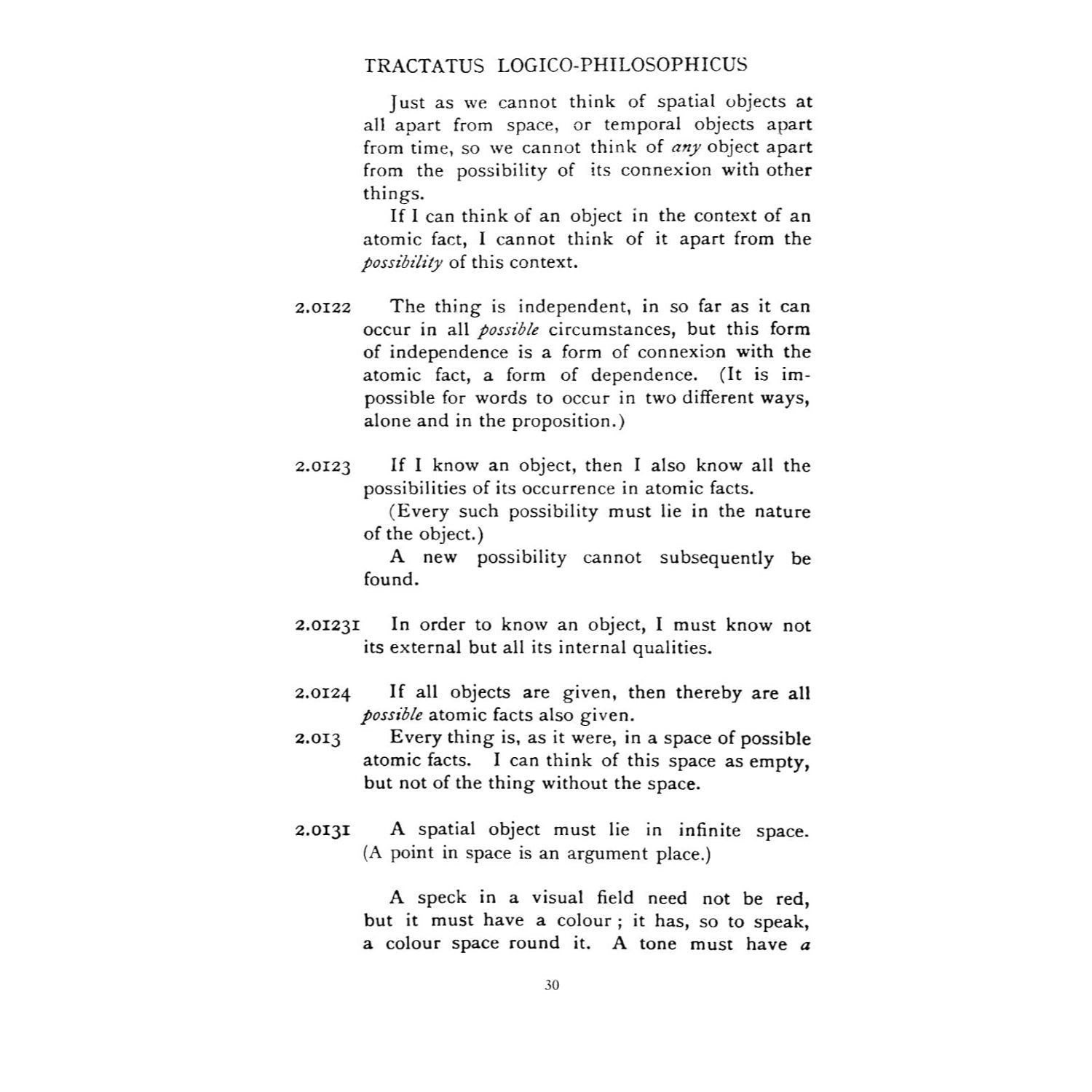 Tractatus Logico-Philosophicus