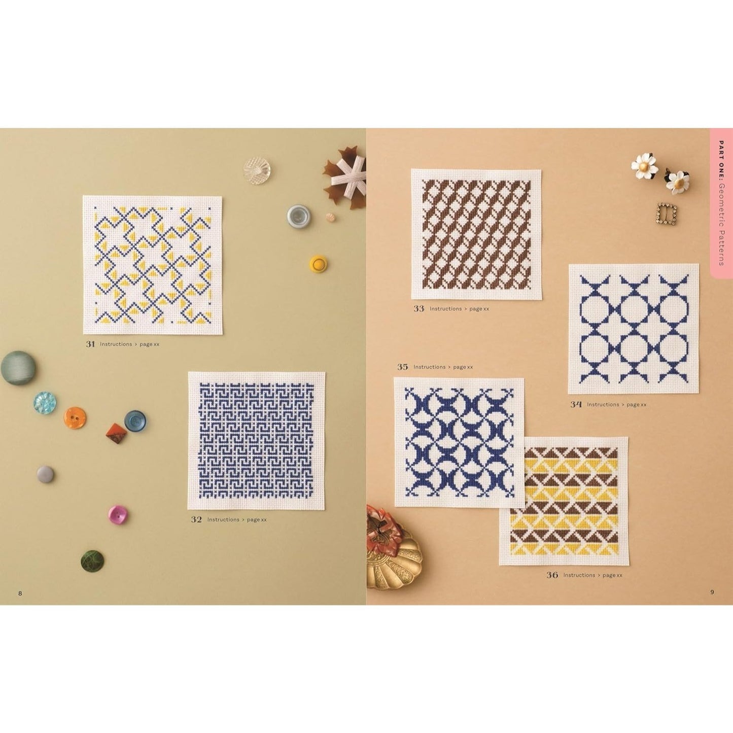 200 Japanese Cross Stitch Designs: Traditional, Geometric, Retro and Floral Patterns for Mindful Stitching