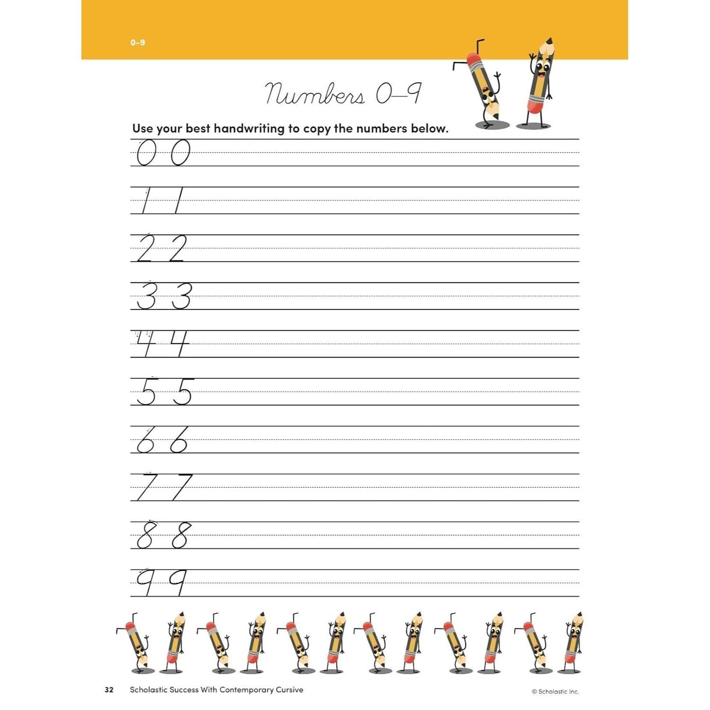 Scholastic Success with Contemporary Cursive Grades 2-4 Workbook