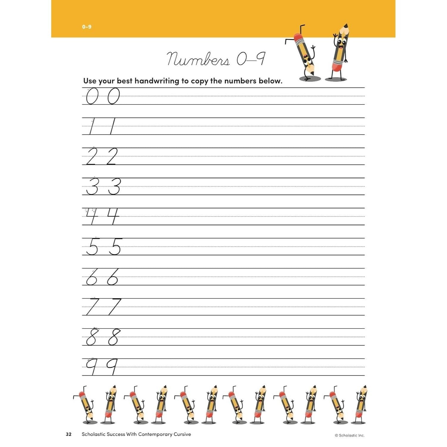 Scholastic Success with Contemporary Cursive Grades 2-4 Workbook