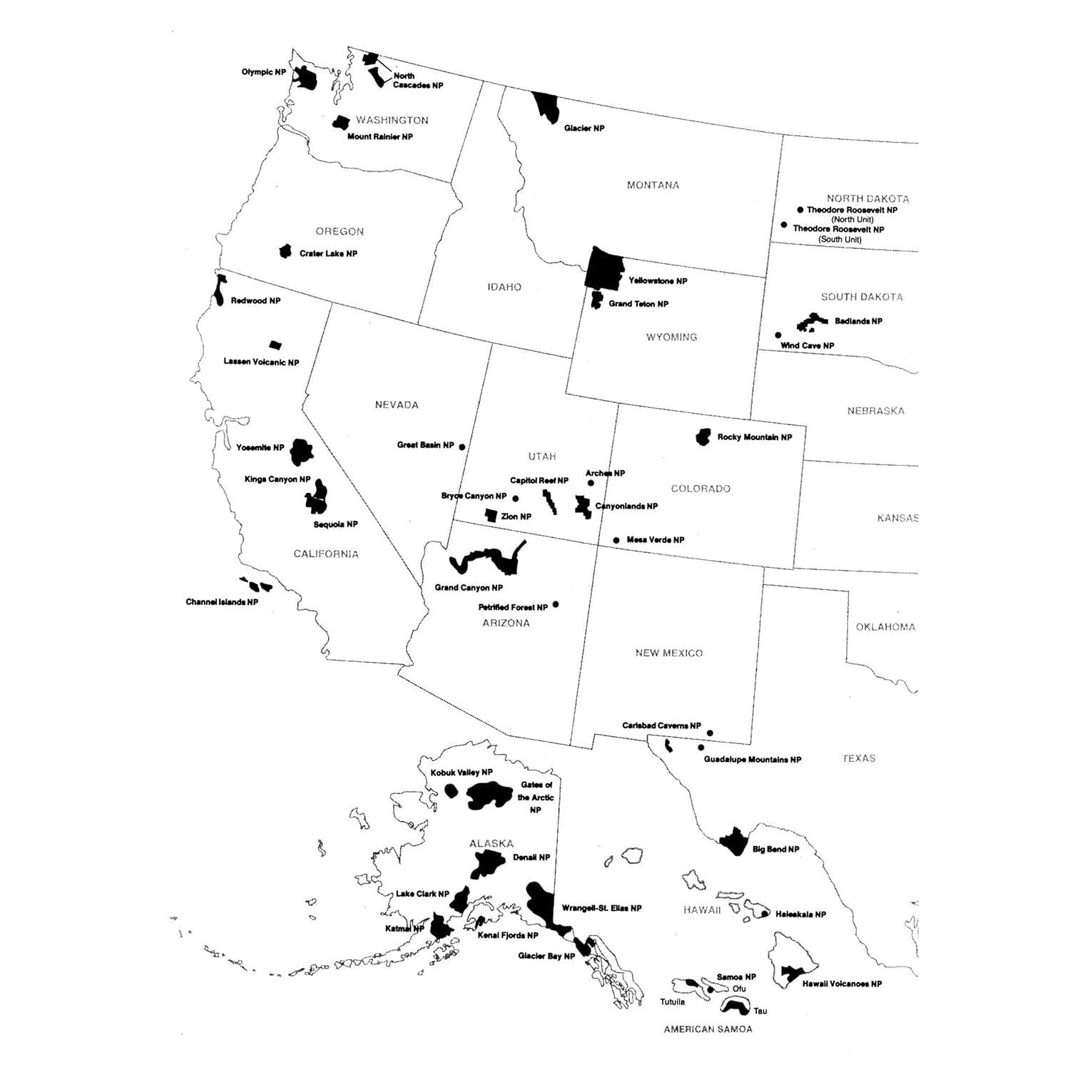 National Parks Coloring Book