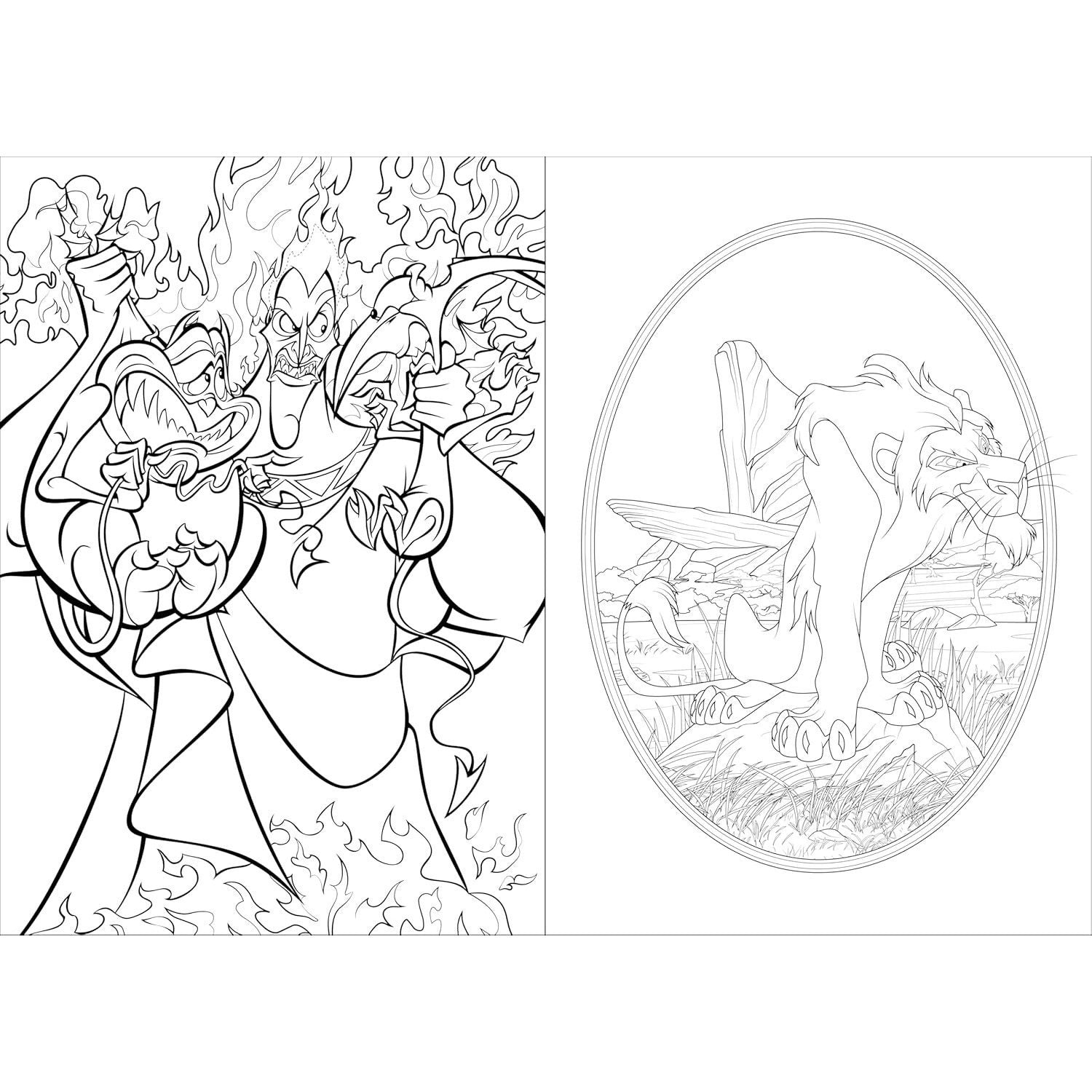 Art of Coloring: Disney Villains (Spiral Bound)