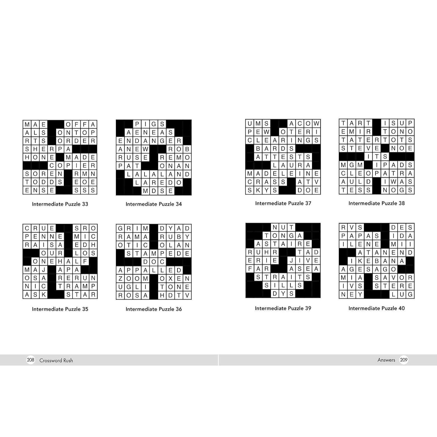 Crossword Rush: Test Your Skills and Beat the Clock with 150+ Easy to Hard Challenges