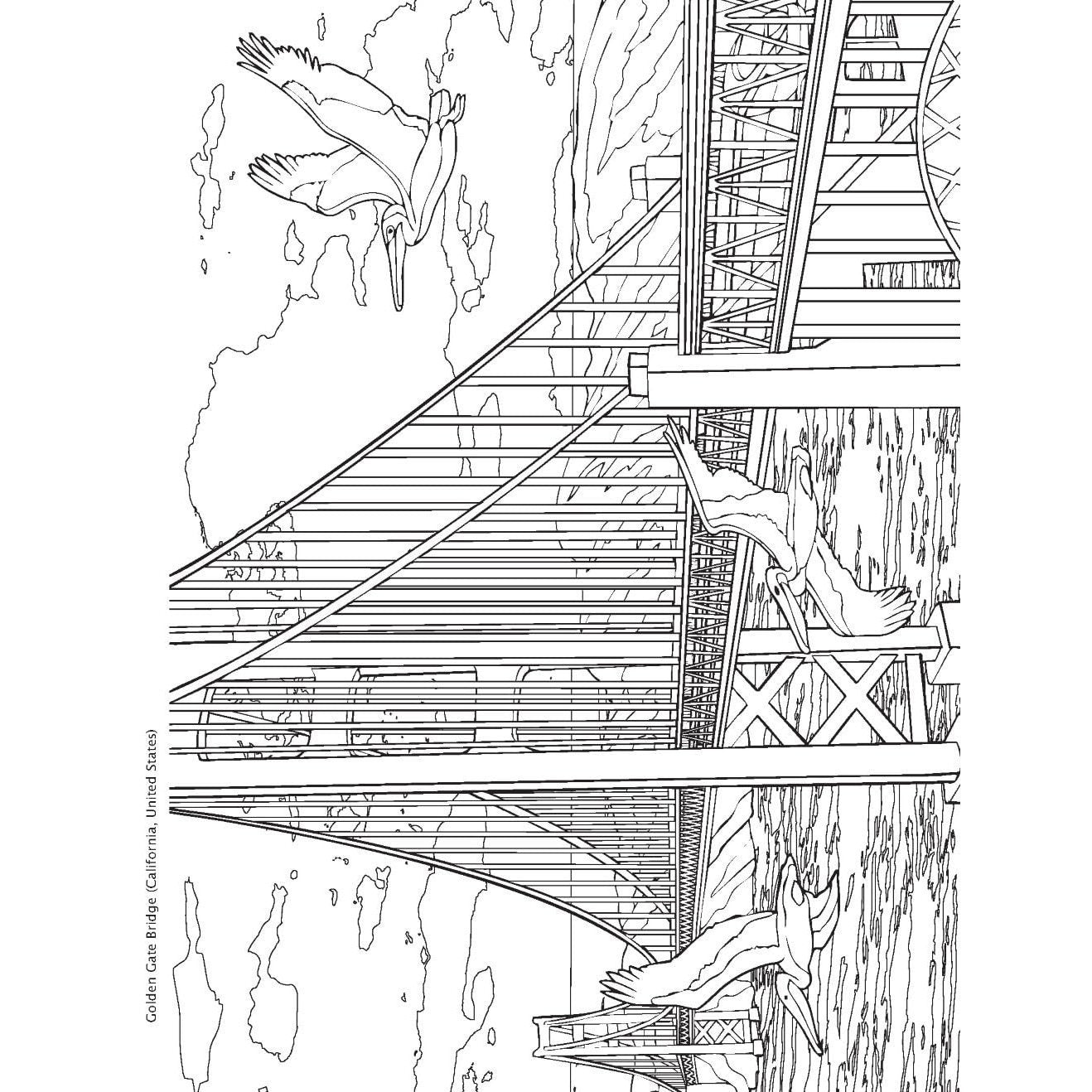 Creative Haven Bridges Coloring Book