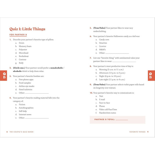 The Couple's Quiz Book: 350 Fun Questions to Energize Your Relationship (Relationship Books for Couples)