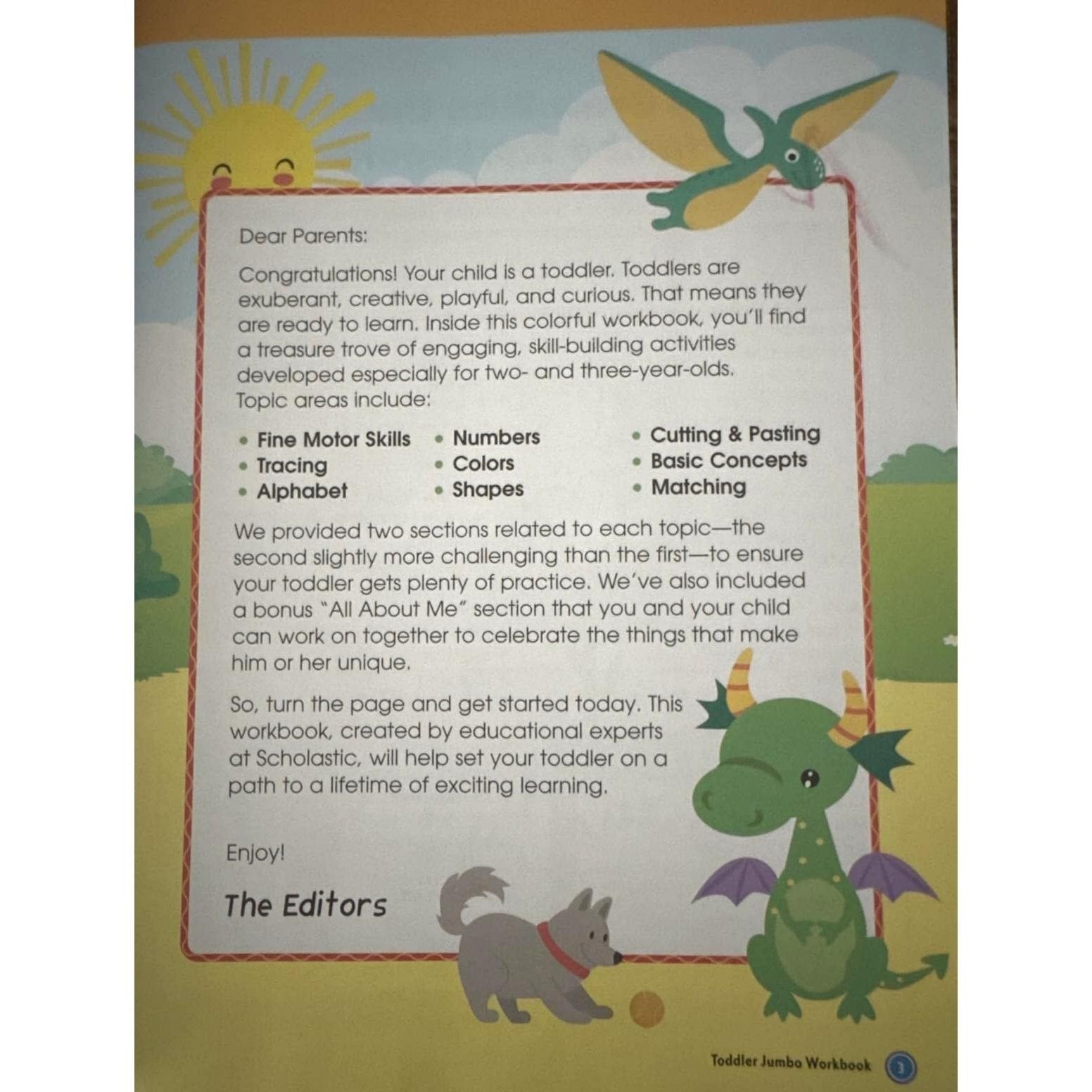 Scholastic Toddler Jumbo Workbook (Spiral Bound)