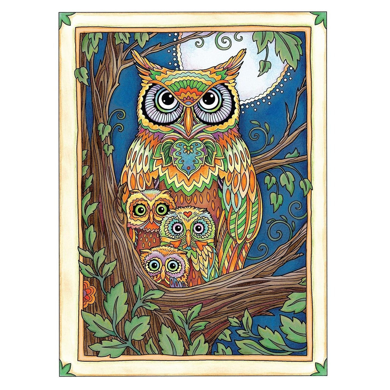 Creative Haven Wondrous Wildlife Coloring Book