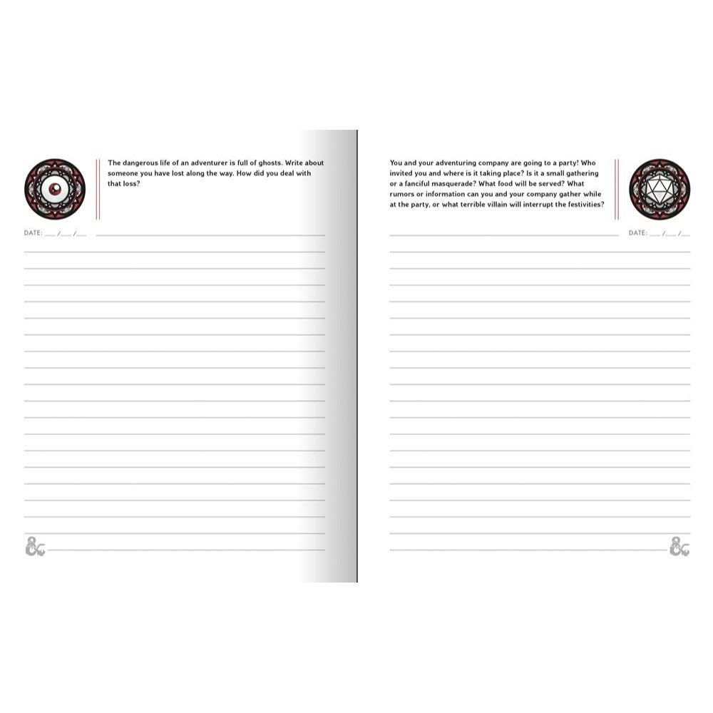 The Worldbuilder's Journal of Legendary Adventures (Dungeons & Dragons): 365 Questions to Help You Create Mythical Characters, Storied Worlds, and Unique