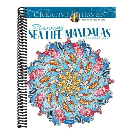 Creative Haven Stunning Sea Life Mandalas Coloring Book
