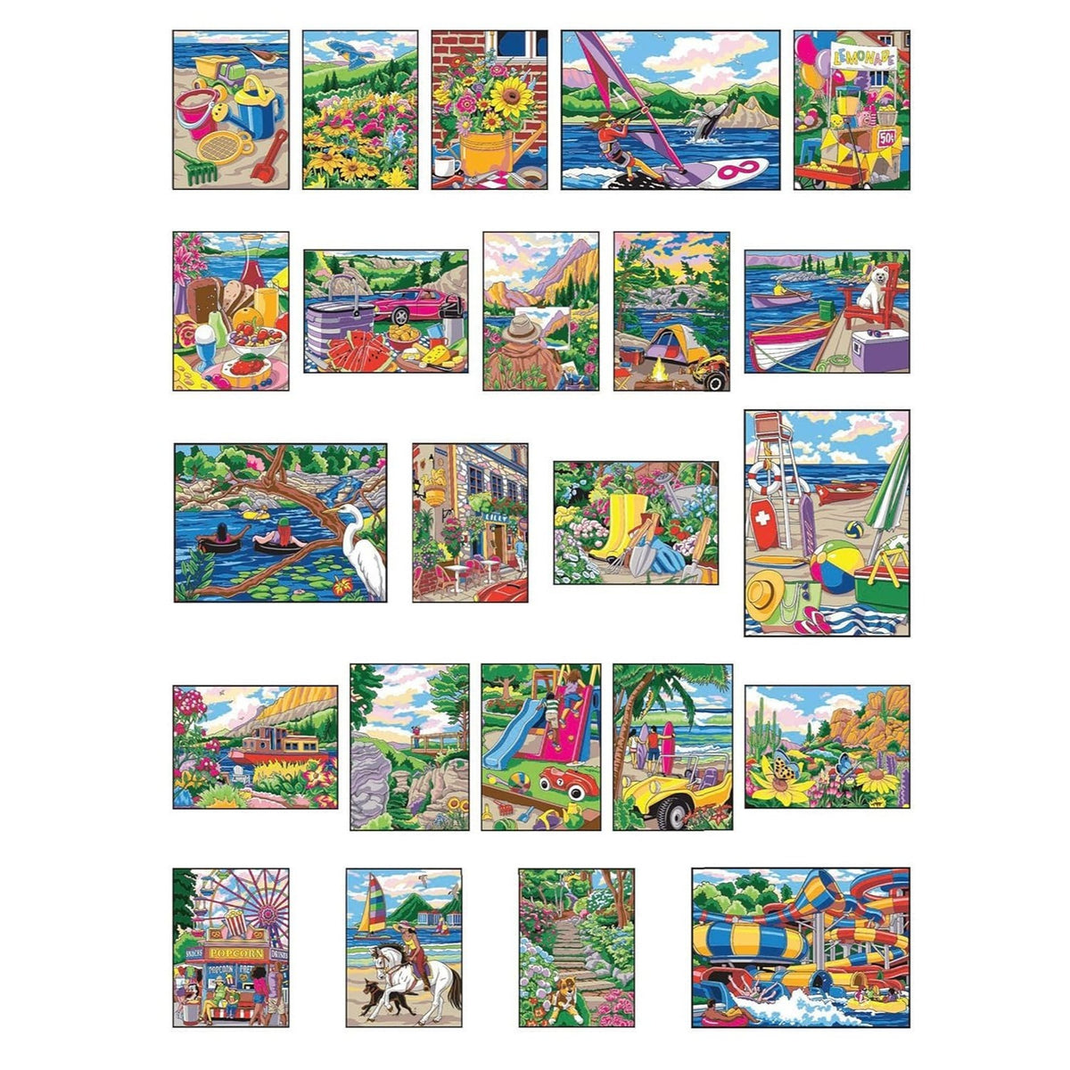 Creative Haven Endless Summer Color by Number