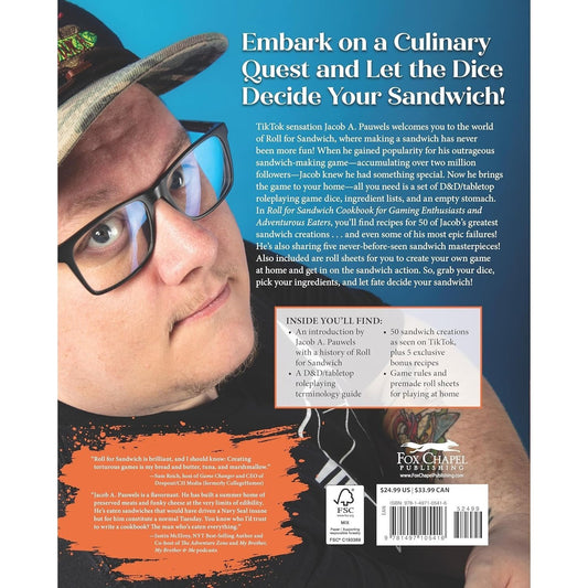 Roll for Sandwich(r) Cookbook for Gaming Enthusiasts and Adventurous Eaters: Go on a Mealtime Quest with the Roll of the Dice!