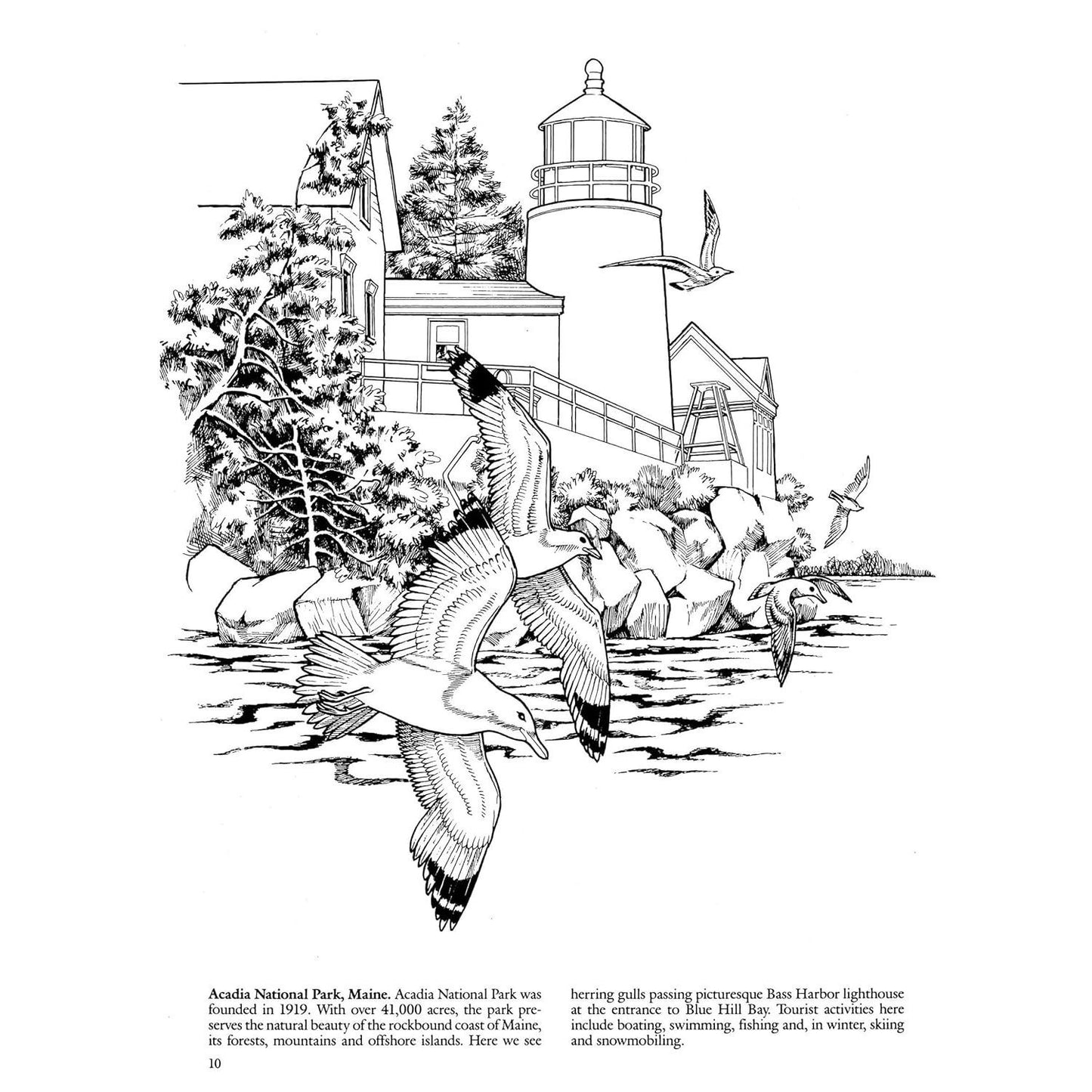 National Parks Coloring Book