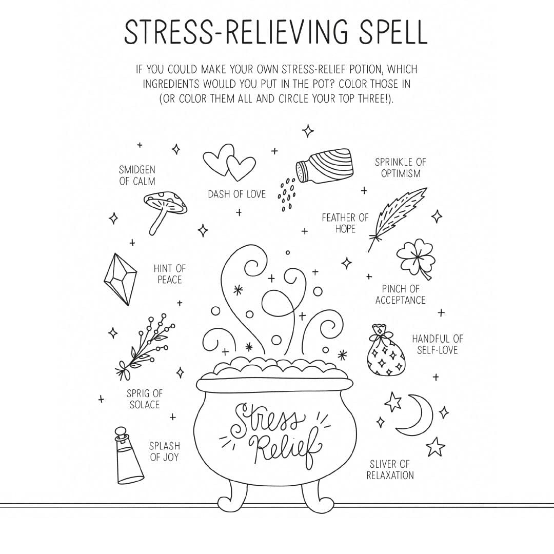 Out of Your Mind: A Journal and Coloring Book to Distract Your Anxious Mind (Spiral Bound)
