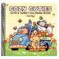 Cozy Cuties: Coloring Book for Adults and Kids (Cozy Spaces Coloring) (Spiral Bound)