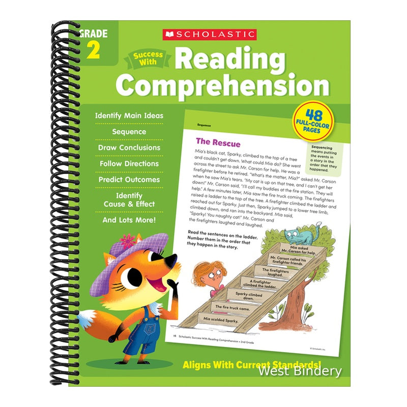 Scholastic Success with Reading Comprehension Grade 2 Workbook