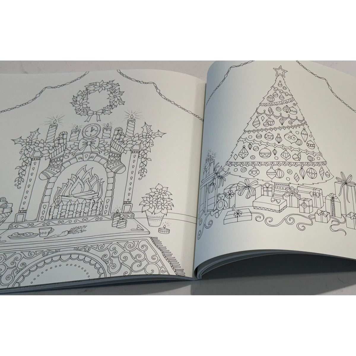 Johanna's Christmas: A Festive Coloring Book for Adults (Spiral Bound)