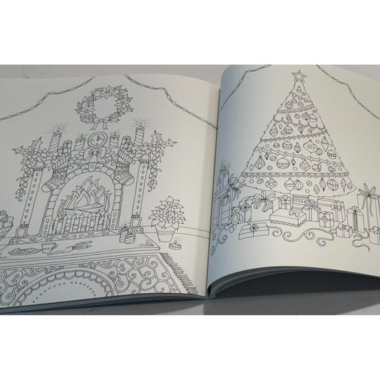 Johanna's Christmas: A Festive Coloring Book for Adults (Spiral Bound)