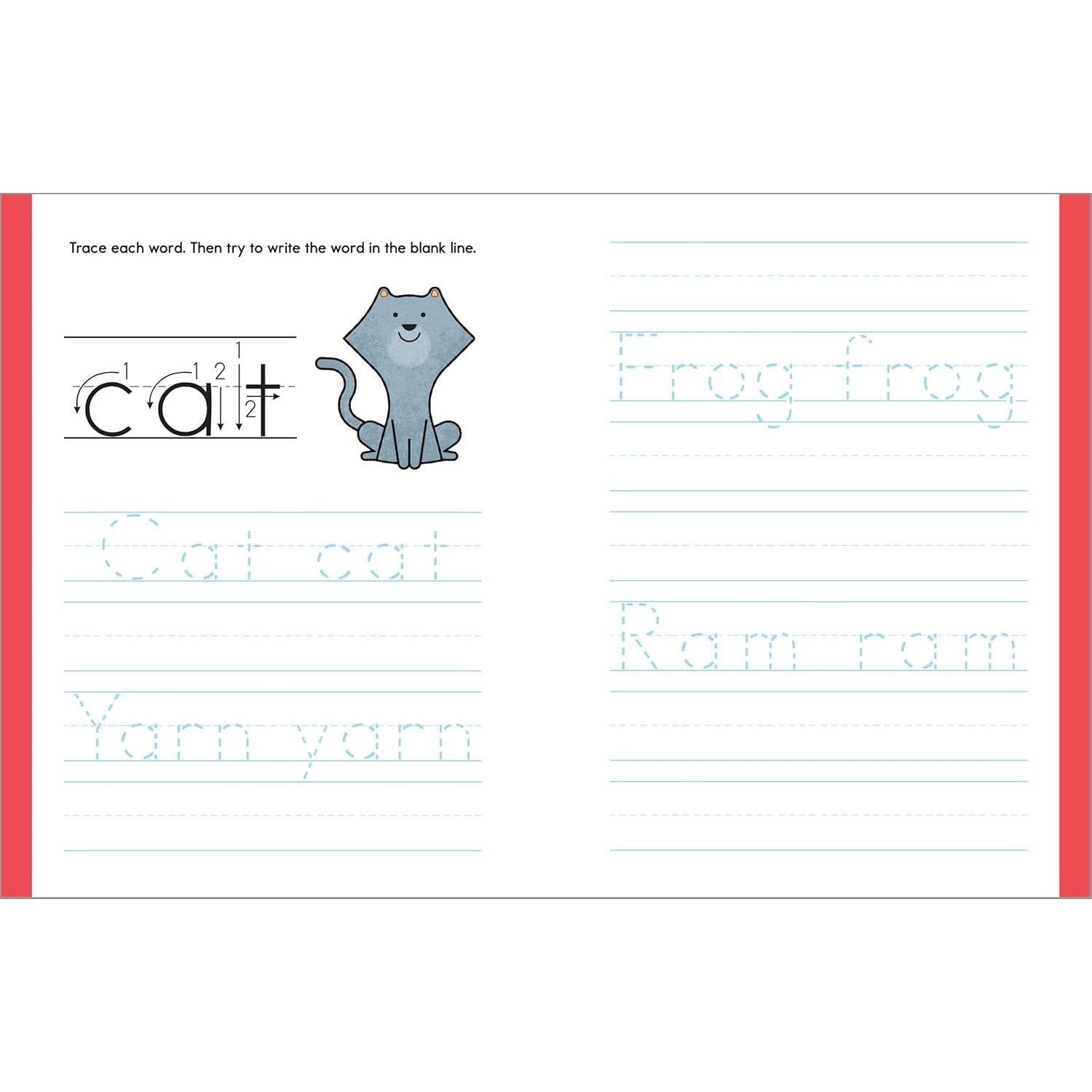 My First Alphabet Tracing Workbook: Practice Pen Control with ABCs and Animal Words
