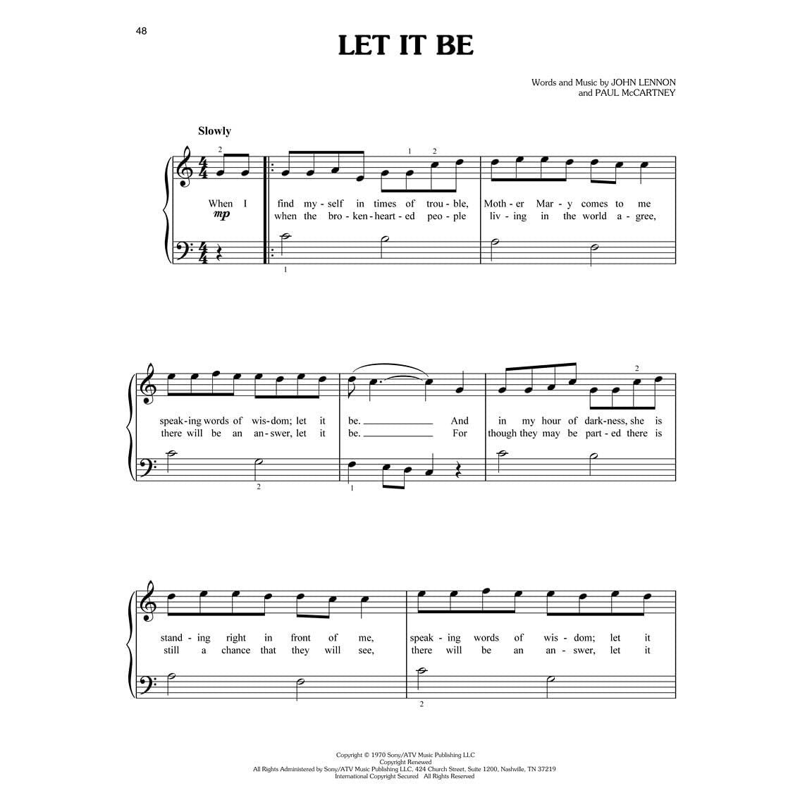 Simple Songs - The Easiest Easy Piano Songs (Spiral Bound)