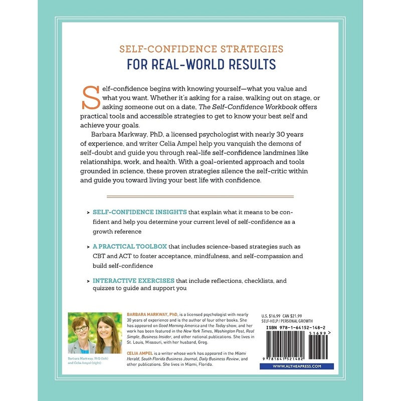 The Self-Confidence Workbook: A Guide to Overcoming Self-Doubt and Improving Self-Esteem (Spiral Bound)