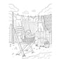 Creative Haven Home Sweet Homestead Coloring Book