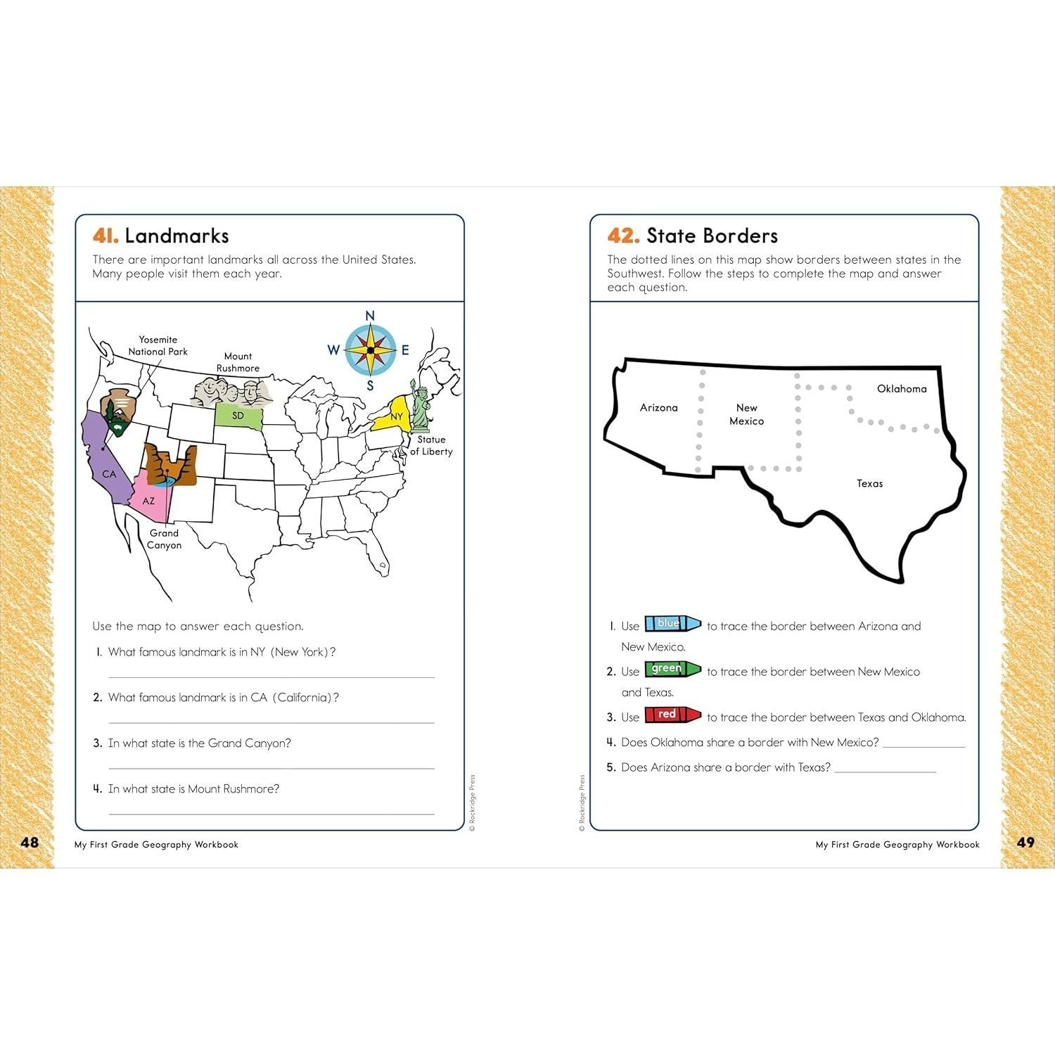 My First Grade Geography Workbook: 101 Games & Activities to Support First Grade Geography Skills (My Workbook)