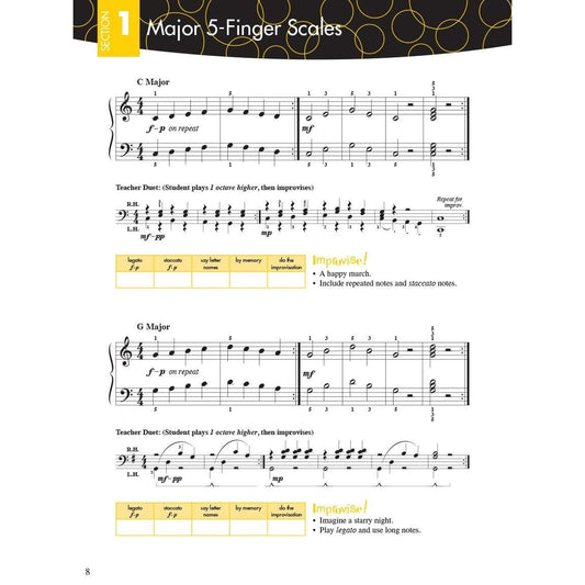 Piano Adventures - Scale and Chord Book 1