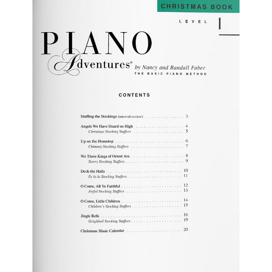 Piano Adventures - Christmas Book - Level 1