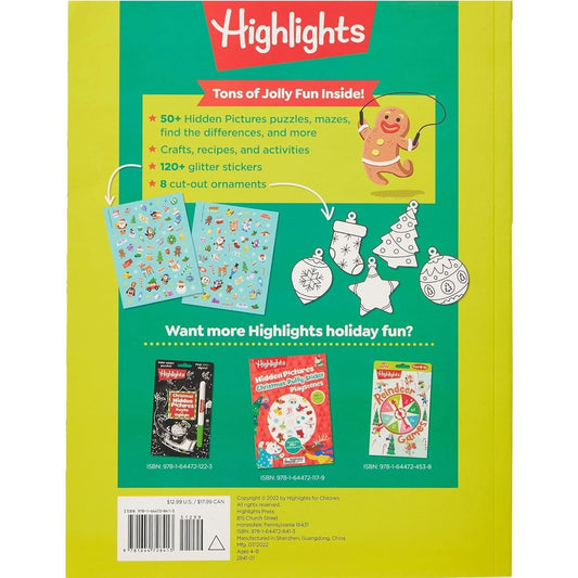 Christmas Puzzles Deluxe: Holiday-Themed Activity Book with Christmas Puzzles and Creative Crafts, Christmas Gift for Kids Ages 4-8 (Highlights Hidden Pictures) (Spiral Bound)