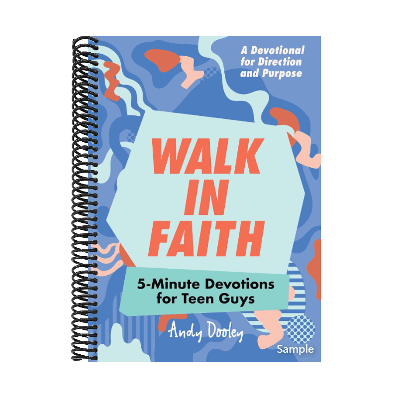Walk in Faith: 5-Minute Devotions for Teen Guys (Spiral Bound)