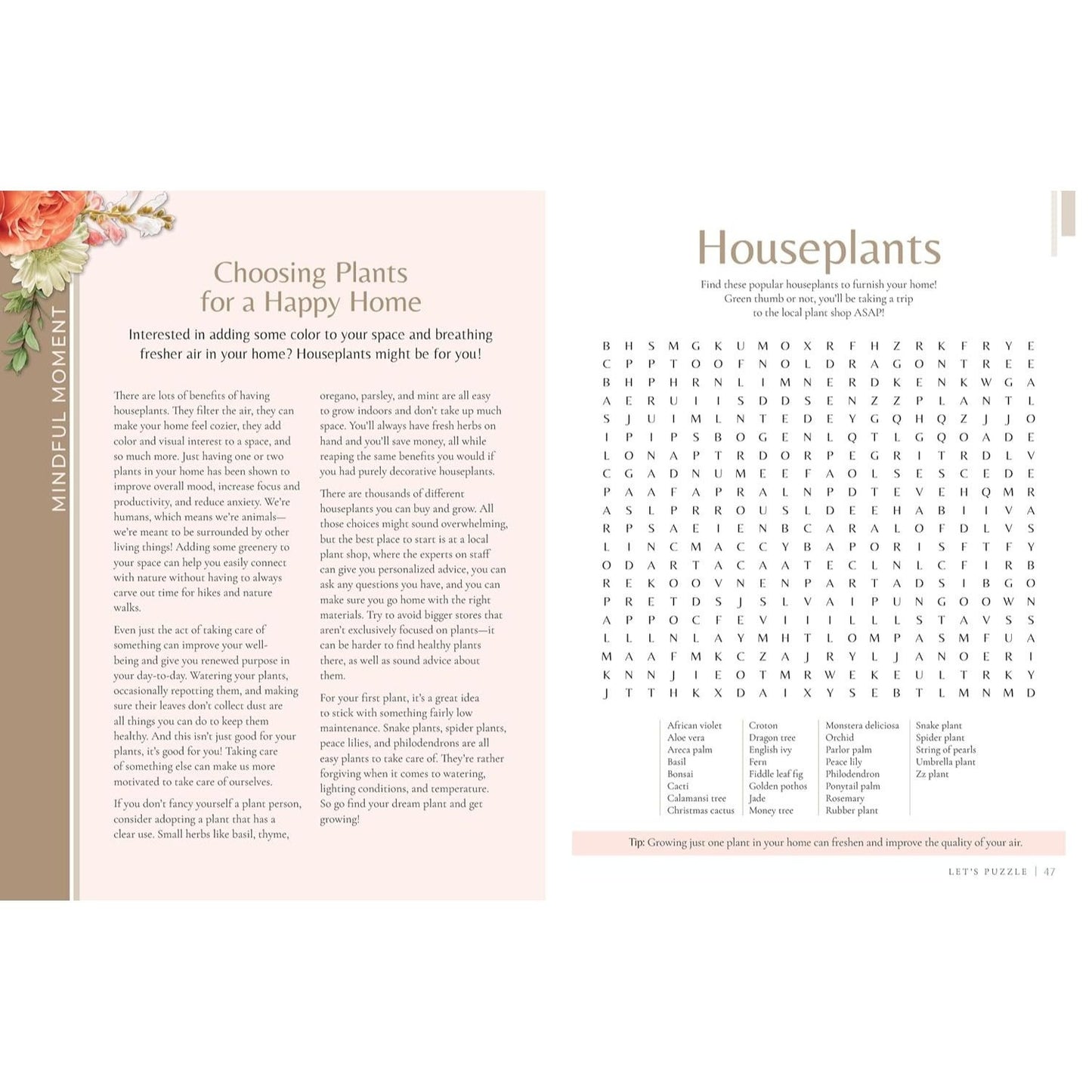 Mindfulmoments Word Search: A Calming Collection of Brain-Boosting Puzzles to Help You Relax & Unwind