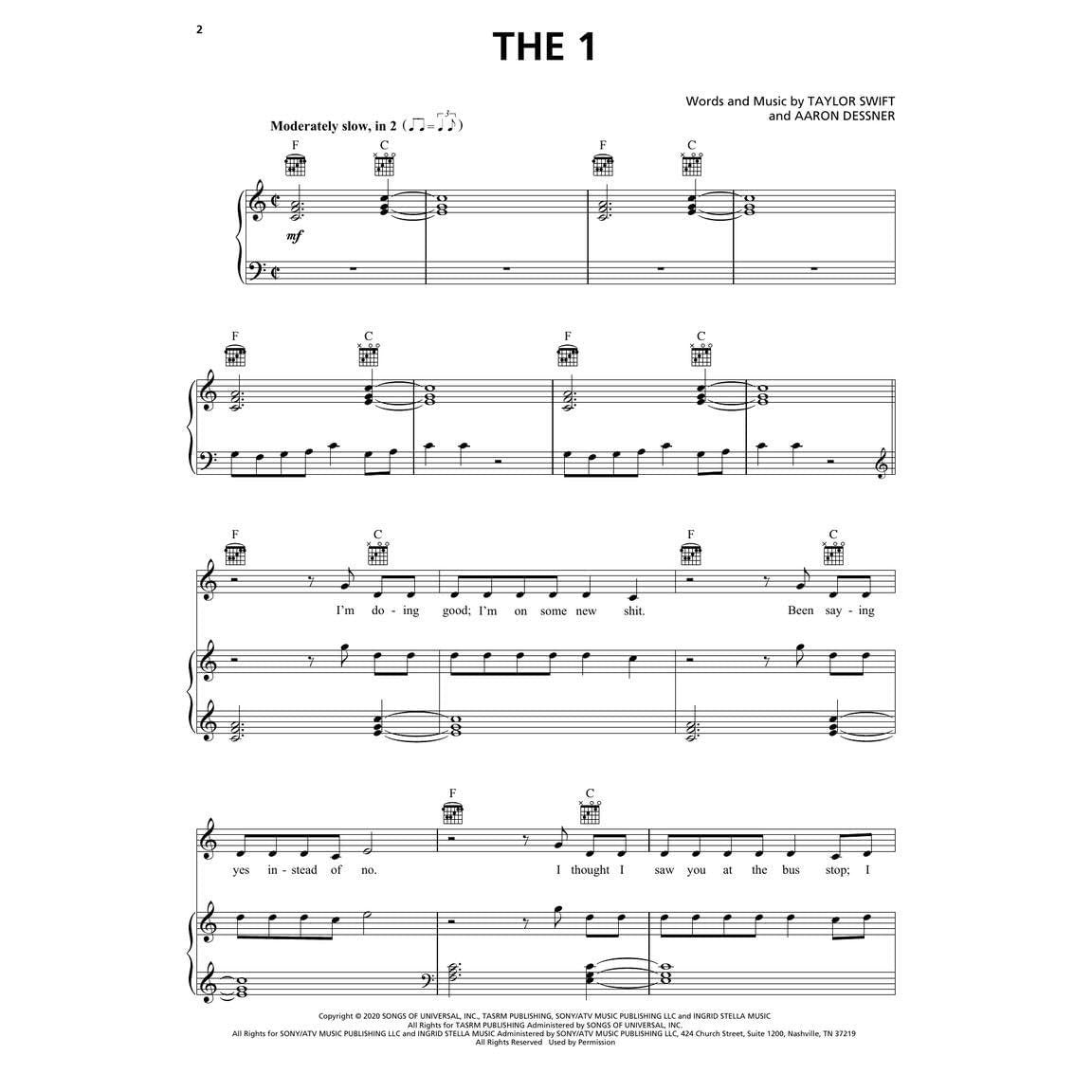 Taylor Swift - Folklore: Piano/Vocal/Guitar Songbook [Spiral-bound] Taylor Swift (Spiral Bound)