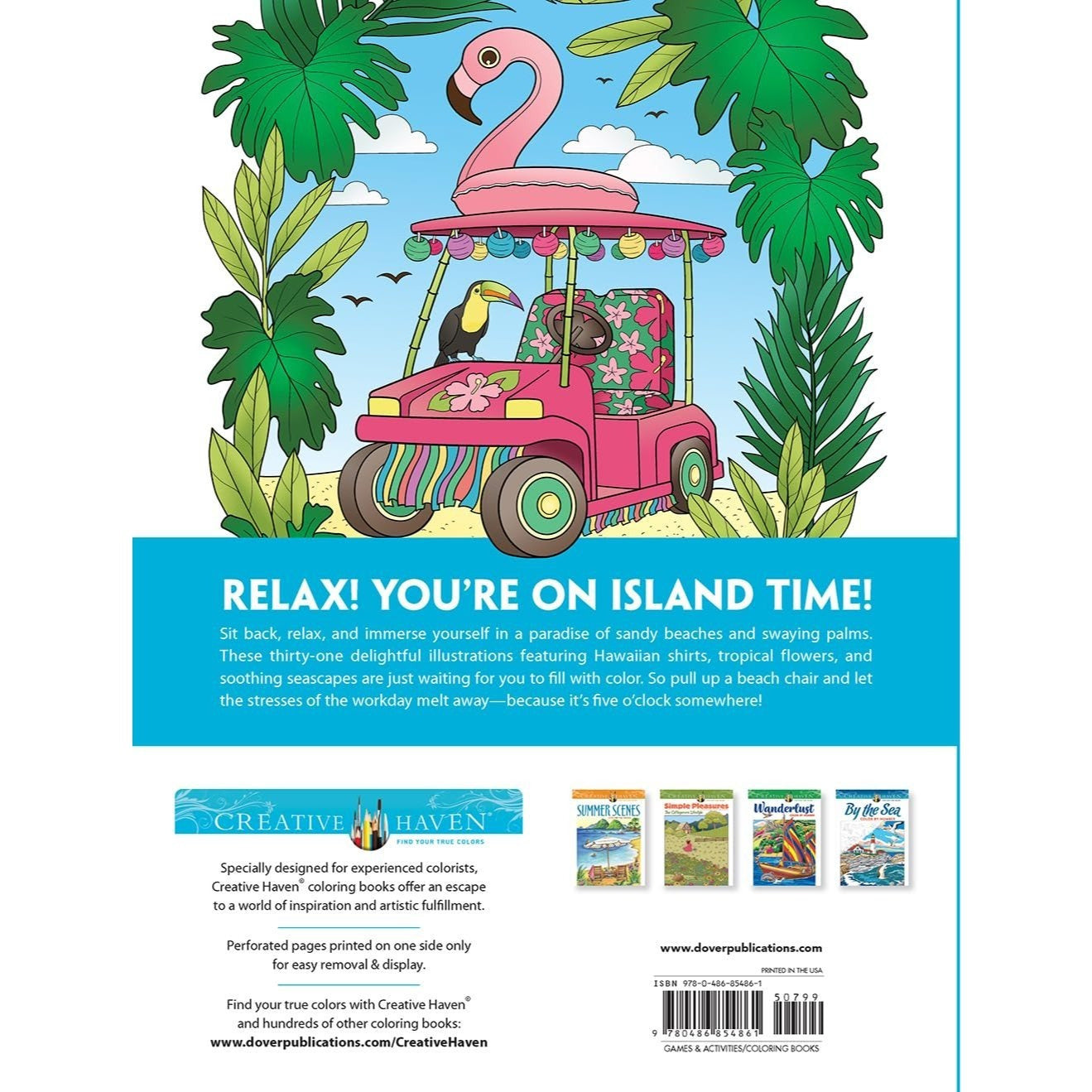 Creative Haven on Island Time Coloring Book
