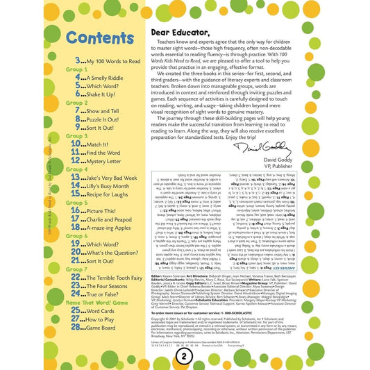 100 Words Kids Need to Read by 2nd Grade (Spiral Bound)