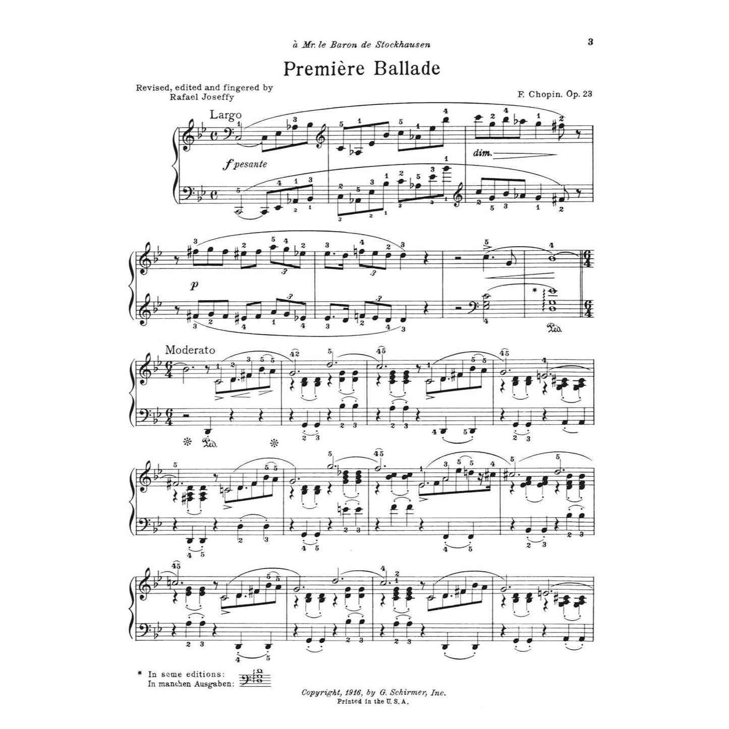Ballades for the Piano Chopin Schirmer S Library of Musical Classics Vol. 31 Piano Solo Sheet Music Songbook Includes Ballade No. 1, 2, 3 and 4 Hal Le