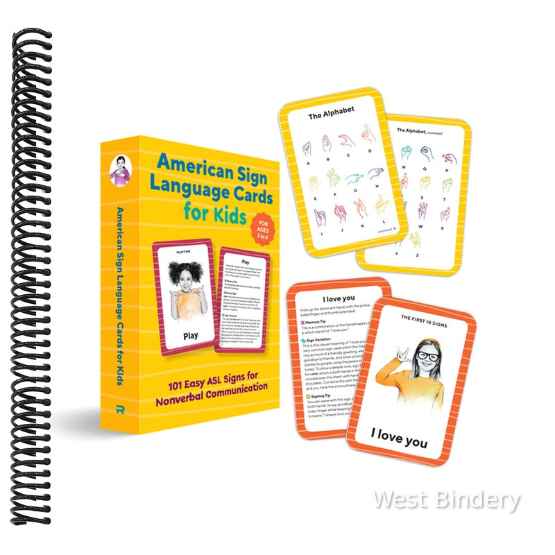 American Sign Language Flash Cards for Kids: 101 Easy ASL Signs for Nonverbal Communication