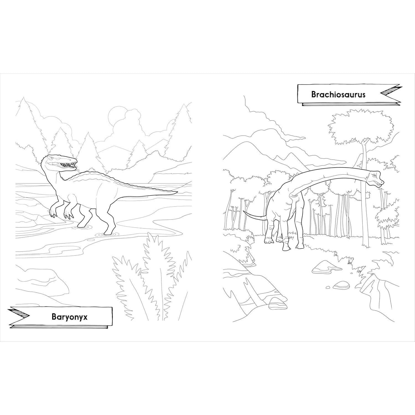 Awesome Dinosaurs Coloring Book for Kids: Ages 4-8