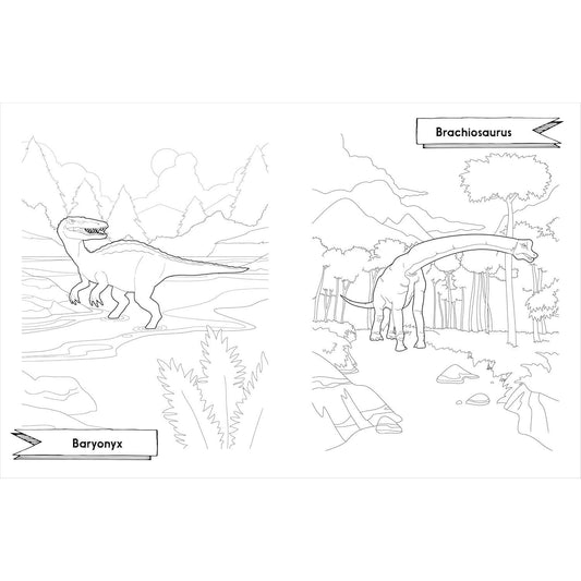 Awesome Dinosaurs Coloring Book for Kids: Ages 4-8