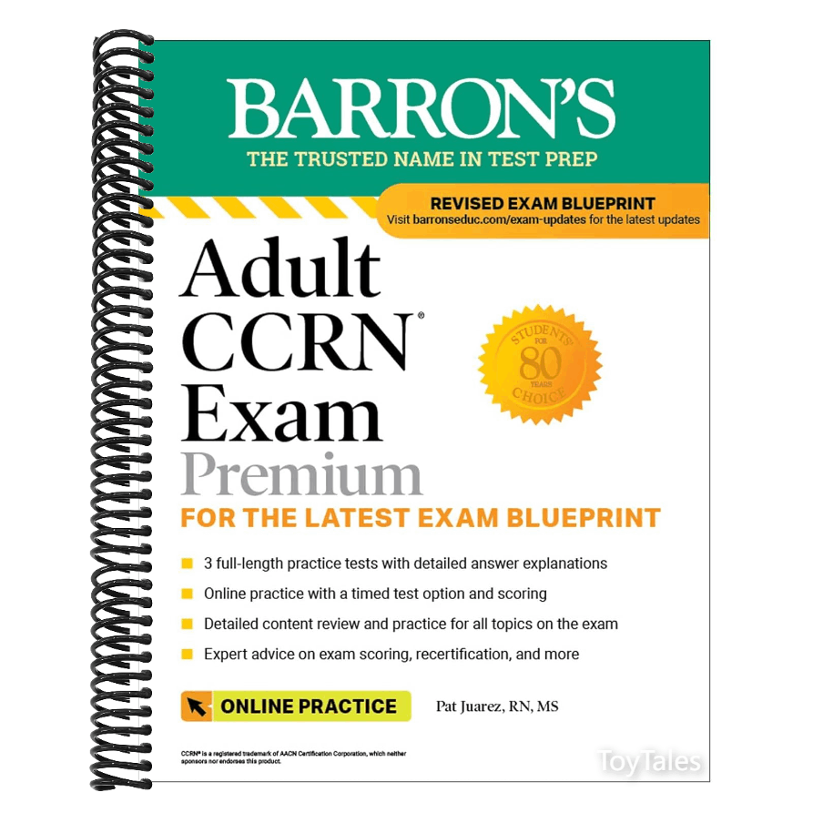 Adult CCRN Exam Premium: Study Guide for the Latest Exam Blueprint, Includes 3 Practice Tests, Comprehensive Review, and Online Study Prep (Barron's Test Prep)