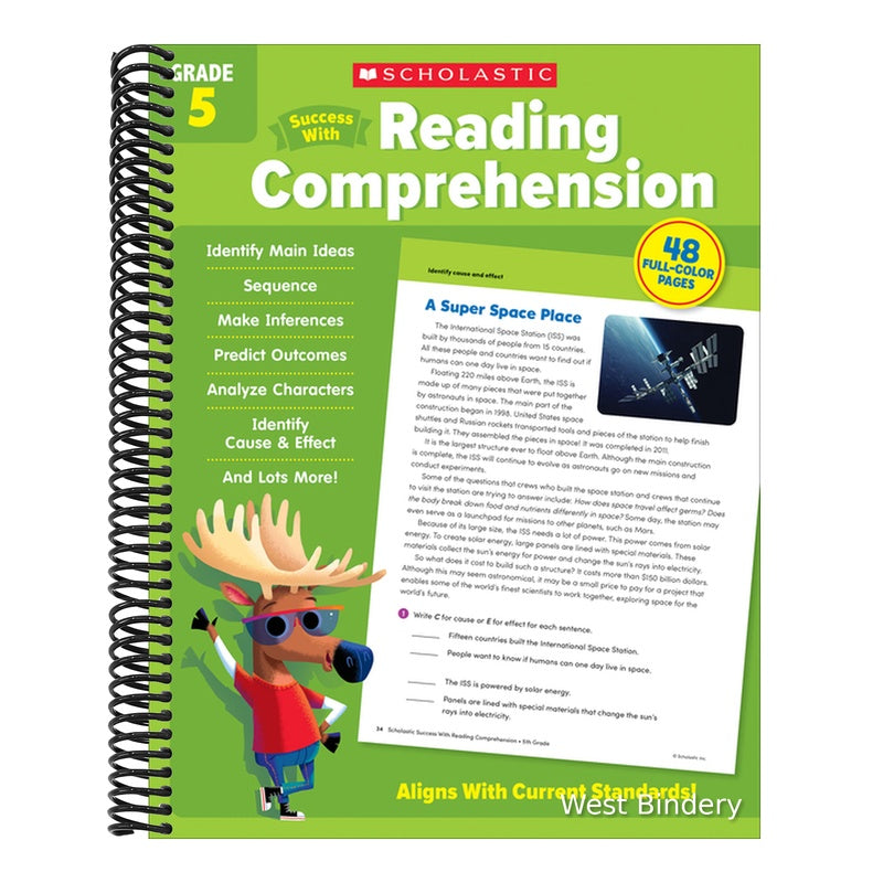 Scholastic Success with Reading Comprehension Grade 5 Workbook