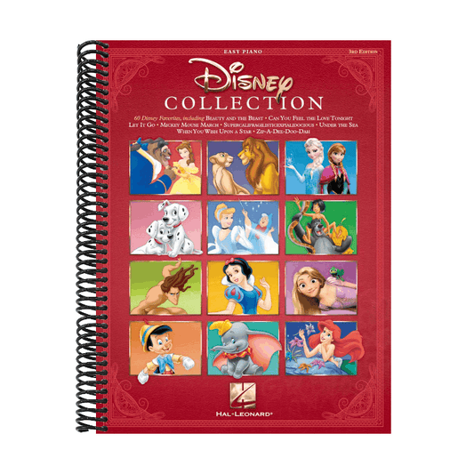 The Disney Collection - Easy Piano Series 60 Classic Songs from Disney Movies Beginner-Friendly Sheet Music and Lyrics (Revised) (3RD ed.) (Created by) (Spiral Bound)