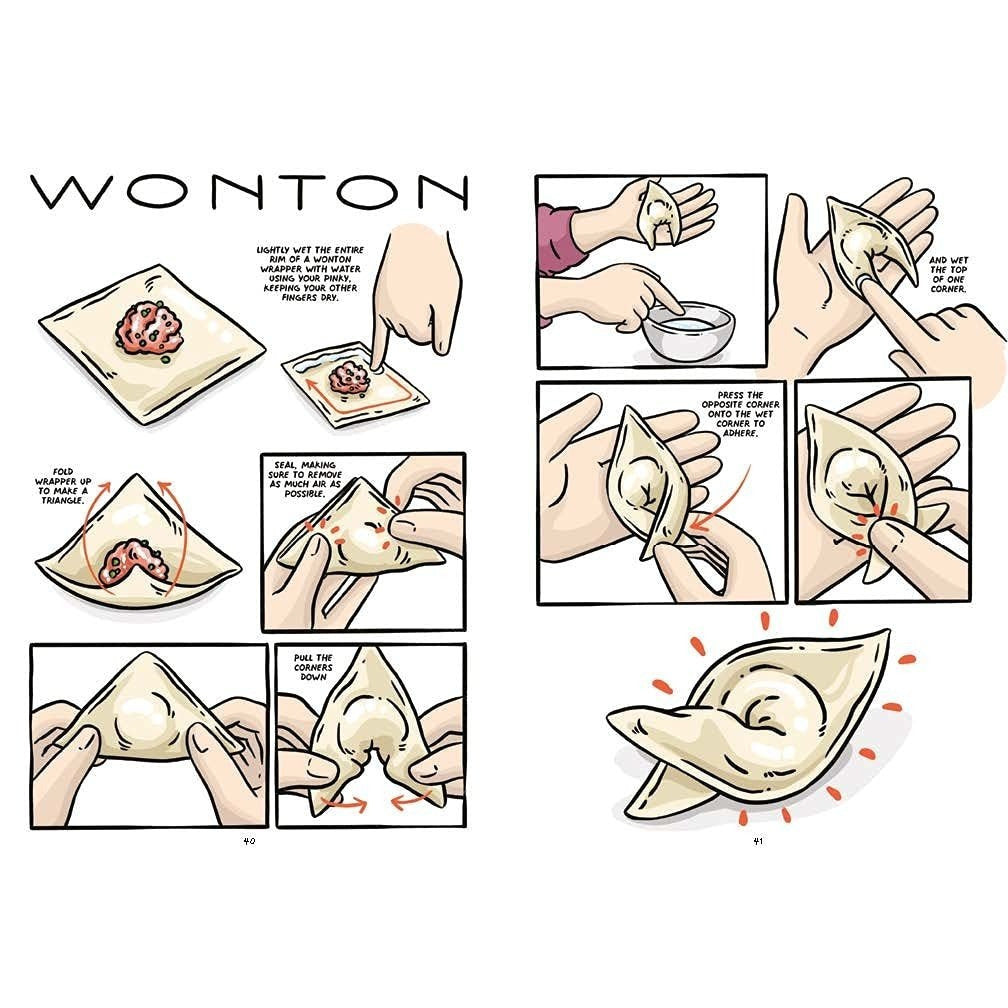 Let's Make Dumplings!: A Comic Book Cookbook (Spiral Bound)